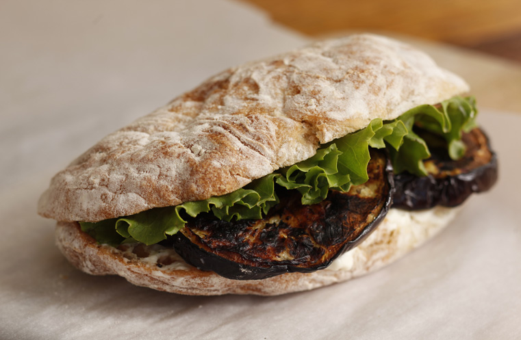 Meyer – Recipes » Grilled Eggplant Sandwich with Aoli